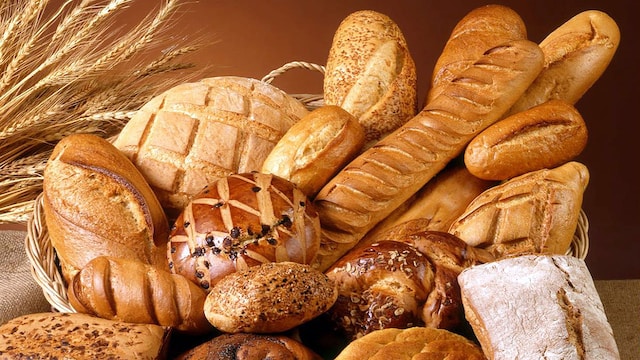 いろいろな種類のパン